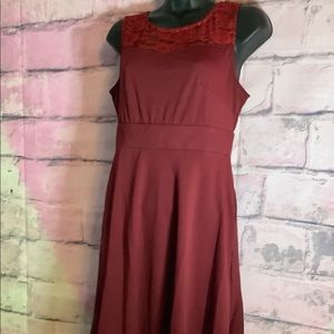Maroon / red dress. Sz small